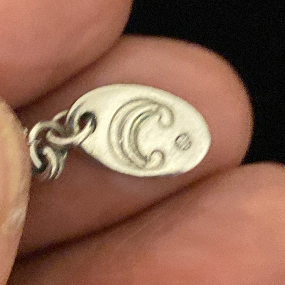 Charming Charlie Long Chain Medallion Pendant Necklace Silvertone - Picture 13 of 14